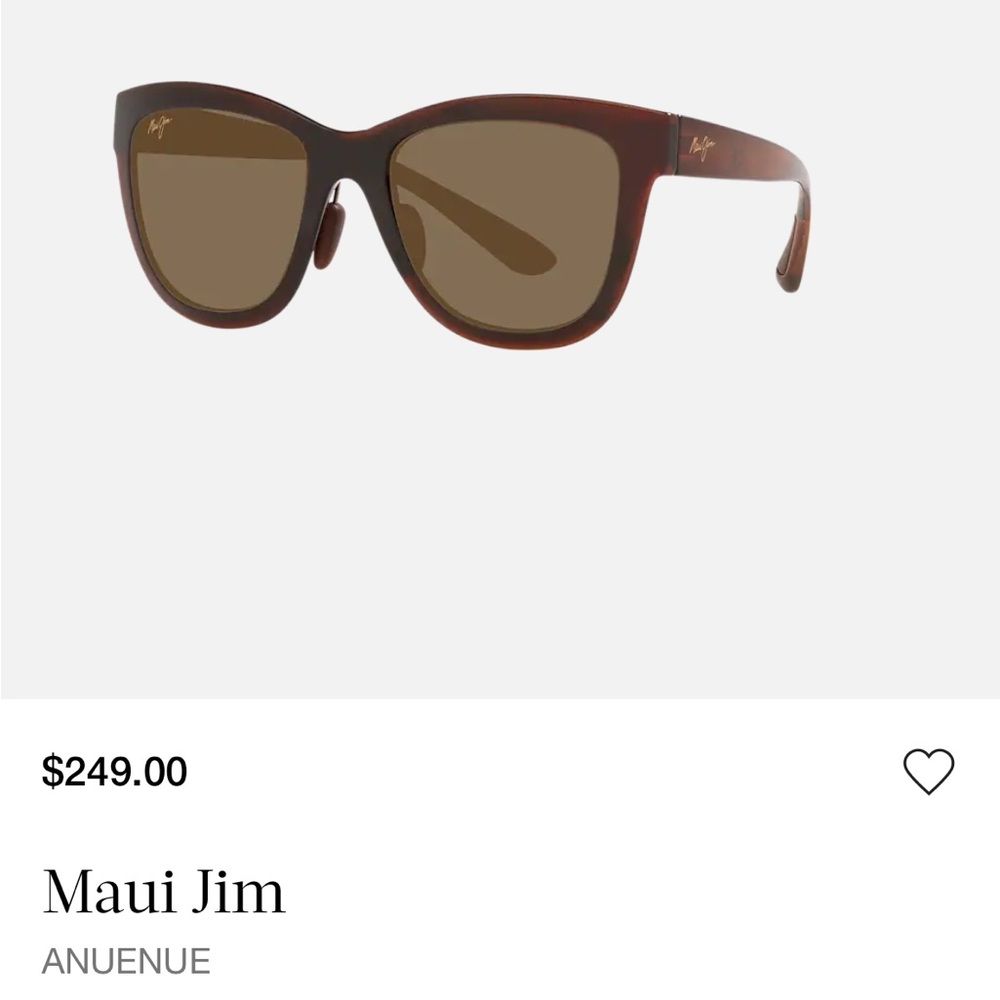 🕶️Maui Jim “Avenue” Bronze Sunglasses🤎